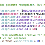 Image showing an example of source code in Objective-C language